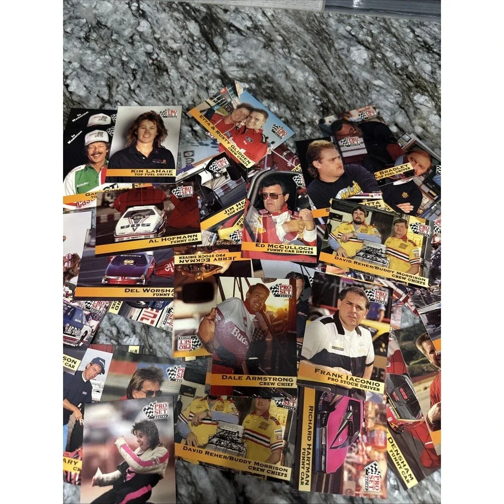 Lot Of 60 Vintage Pro Set 1992 NHRA Trading Cards